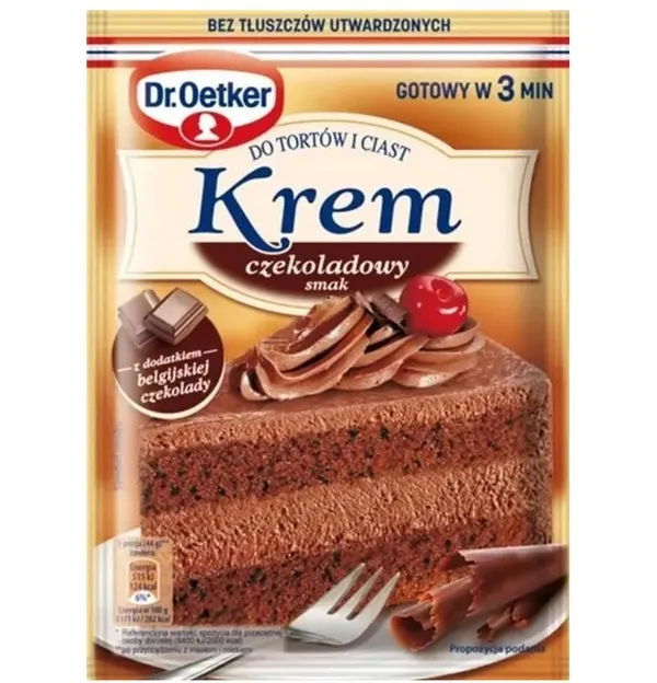 DR. OETKER -Krem do tortow czekolada.127g (20/cs)