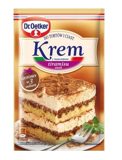 DR. OETKER -Krem do tortow tiramisu 122g (20/cs)