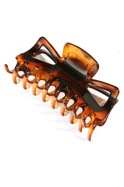 KIM & C Claw Hair Clips - Brown Medium