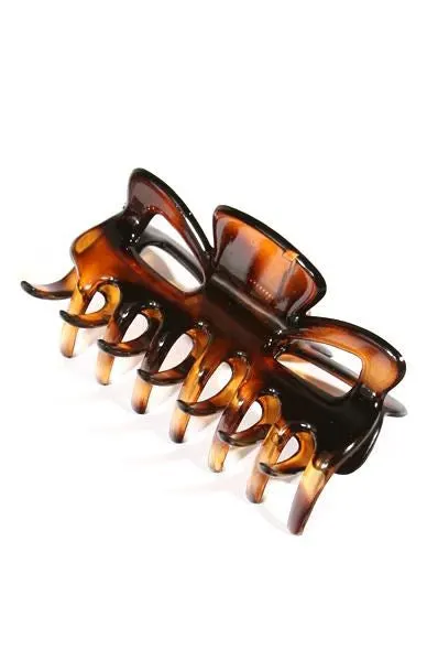 KIM & C Claw Hair Clips - Brown Small