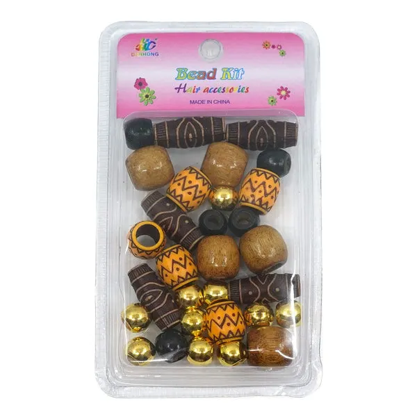INTERVISION Wooden Beads - Assorted WB002