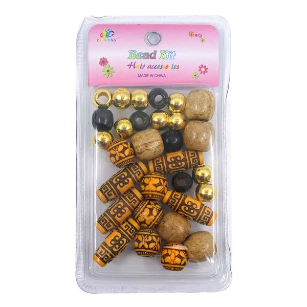 INTERVISION Wooden Beads - Assorted WB003