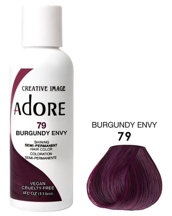 ADORE Semi Permanent Hair Color (4oz) - 079 Burgundy Envy