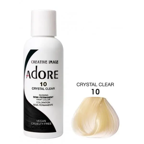 ADORE Semi Permanent Hair Color (4oz) - 010 Crystal Clear