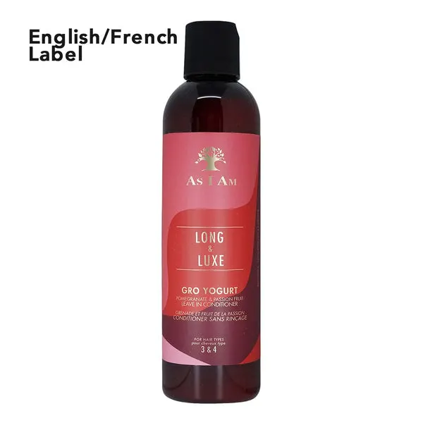 AS I AM Long and Luxe GroYogurt Leave-In Conditioner (8oz) - EN/FR
