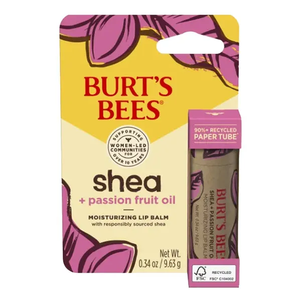 BURT'S BEES Lip Balm Shea + Passion Fruit Oil (0.34oz)