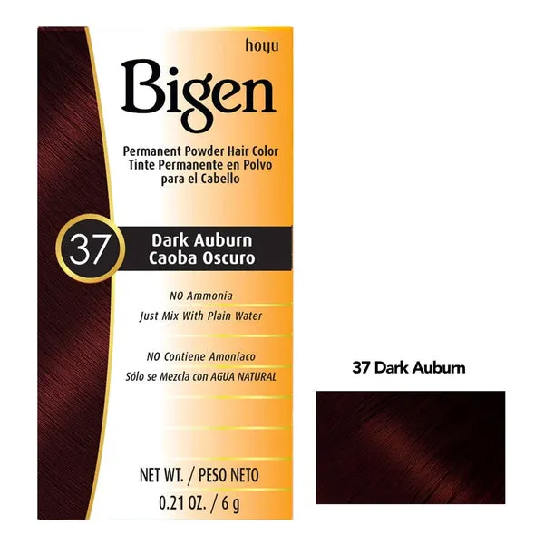 BIGEN Permanent Powder Hair Color (0.21oz) - 37 Dark Auburn