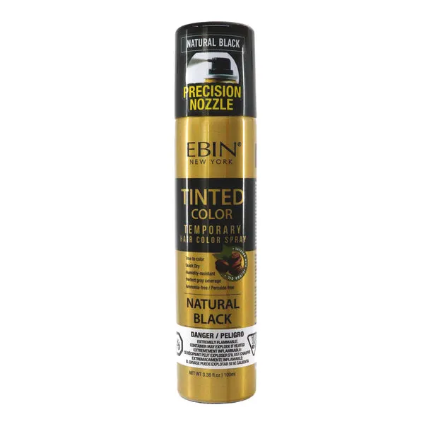 EBIN Tinted Color Temporary Spray (3.38oz) - Natural Black