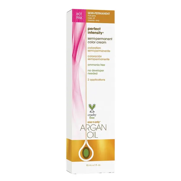 ONE 'N ONLY Argan Oil Perfect Intensity Semi Permanent Color Cream (3oz) - Hot Pink