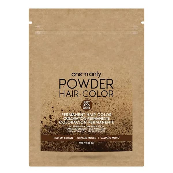 ONE 'N ONLY Powder Permanent Hair Color Packet (0.35oz) - Medium Brown