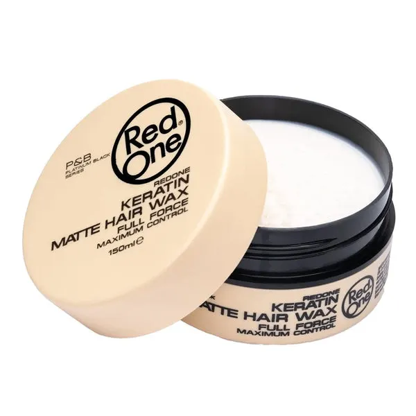 RED ONE Matte Hair Wax (5oz) - Keratin