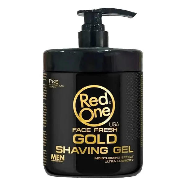 RED ONE Shaving Gel Round Shape (33.81oz) - Gold