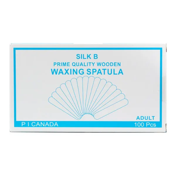 SILK B PROFESSIONAL Prime Quality Wooden Waxing Spatula - Large: 150x18x1.6mm (100pc)