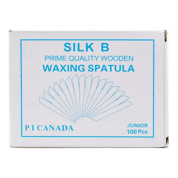 SILK B PROFESSIONAL Prime Quality Wooden Waxing Spatula - Small: 90x10x1.5mm (100pc)
