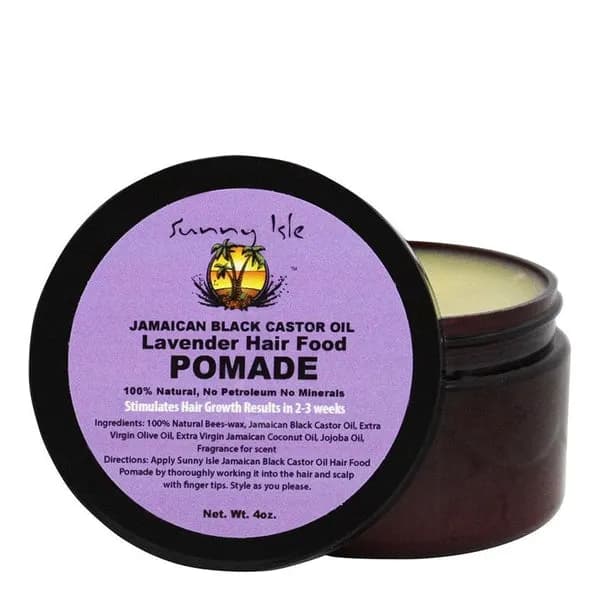 SUNNY ISLE Jamaican Black Castor Oil Hair Food Pomade (4oz) - Lavender