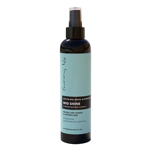SUNNY ISLE Just For Wig, Weave & Extensions Wig Shine (8oz)