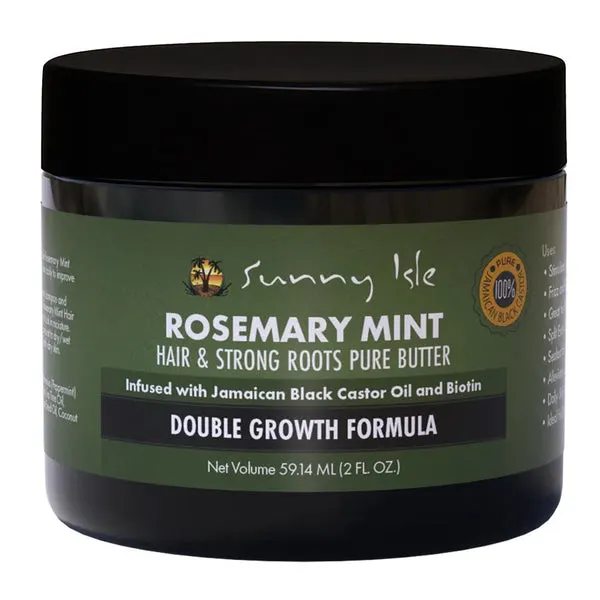 SUNNY ISLE Rosemary Mint Hair & Strong Root Pure Butter - 2oz