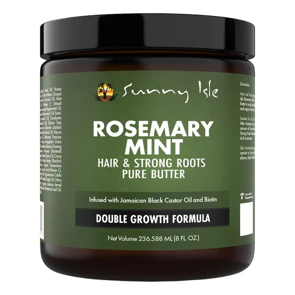 SUNNY ISLE Rosemary Mint Hair & Strong Root Pure Butter - 8oz