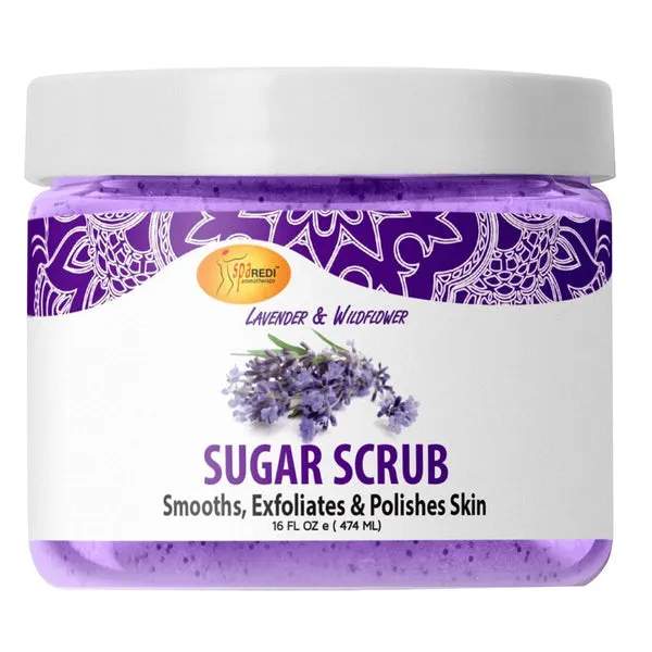 SPA REDI Sugar Scrub Glow (16oz) - Lavender & Wildflower