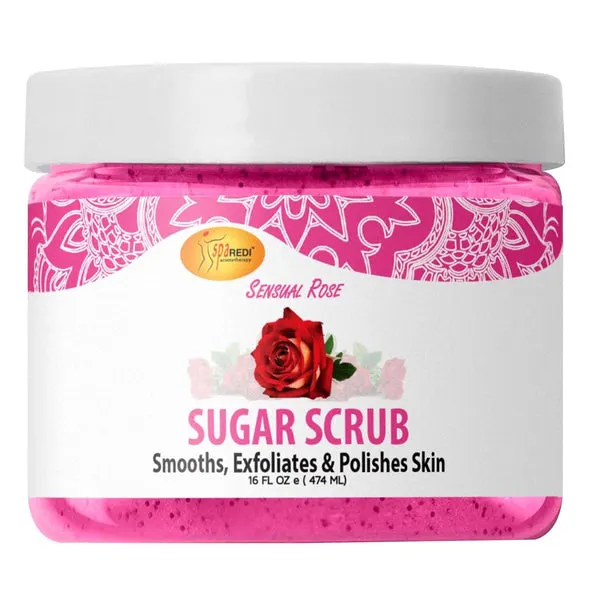 SPA REDI Sugar Scrub Glow (16oz) - Sensual Rose