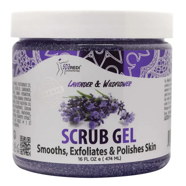 SPA REDI Pedi Scrub Gel (16oz) - Lavender & Wildflower