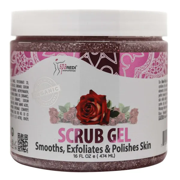 SPA REDI Pedi Scrub Gel (16oz) - Sensual Rose