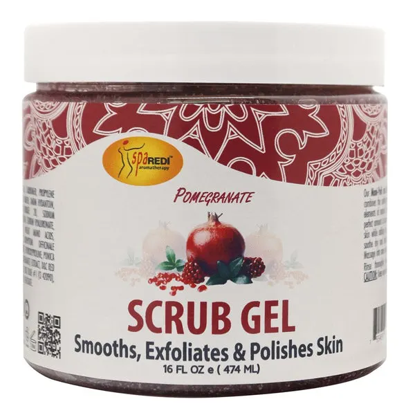 SPA REDI Pedi Scrub Gel (16oz) - Pomegranate