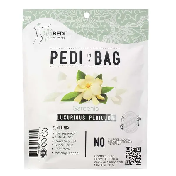 SPA REDI Pedicure Kit in a Bag - Gardenia