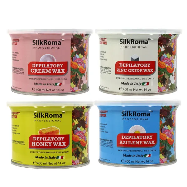 SILKROMA Depilatory Wax (14oz) - Azulene