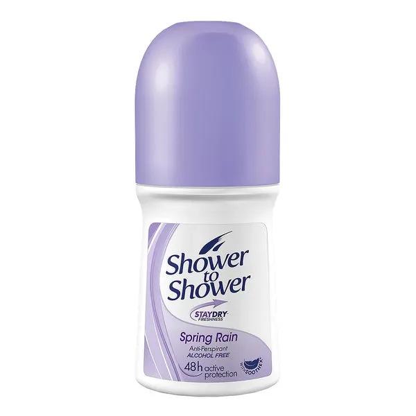 Shower to Shower Women Roll On Deodorant (50ml/1.69oz) - Spring Rain
