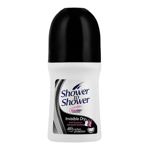 Shower to Shower Women Roll On Deodorant (50ml/1.69oz) - Invisible Dry