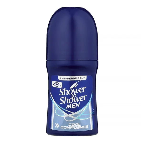 Shower to Shower Mens Roll On Deodorant (50ml/1.69oz) - Cool Confidence
