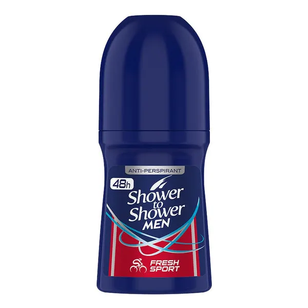 Shower to Shower Mens Roll On Deodorant (50ml/1.69oz) - Fresh Sport