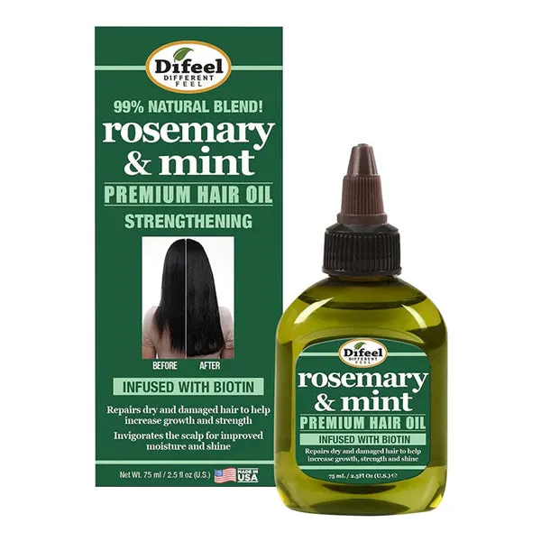 Difeel(Sunflower) Rosemary Mint Premium Hair Oil -2.5oz (EN)-EA-ALT-UPC