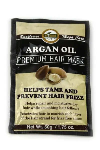Difeel(Sunflower) Premium Hair Mask Packet (1.75oz) - Argan Oil