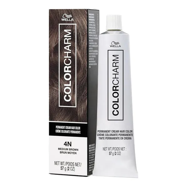 WELLA Color Charm Permanent Cream Hair Color (2oz) - 4N Medium Brown