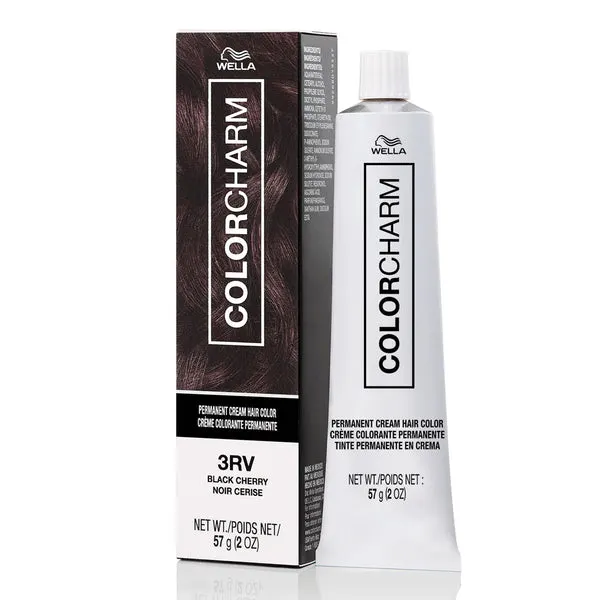 WELLA Color Charm Permanent Cream Hair Color (2oz) - 3RV Black Cherry