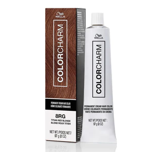 WELLA Color Charm Permanent Cream Hair Color (2oz) - 8RG Titian Red Blonde