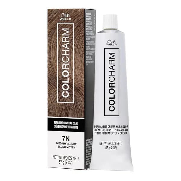 WELLA Color Charm Permanent Cream Hair Color (2oz) - 7N Medium Blonde