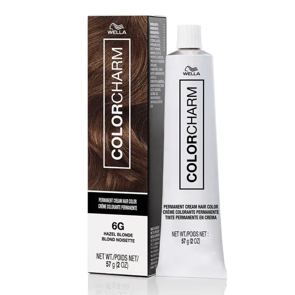WELLA Color Charm Permanent Cream Hair Color (2oz) - 6G Hazel Blonde
