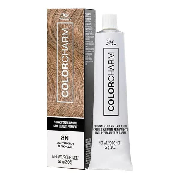 WELLA Color Charm Permanent Cream Hair Color (2oz) - 8N Light Blonde