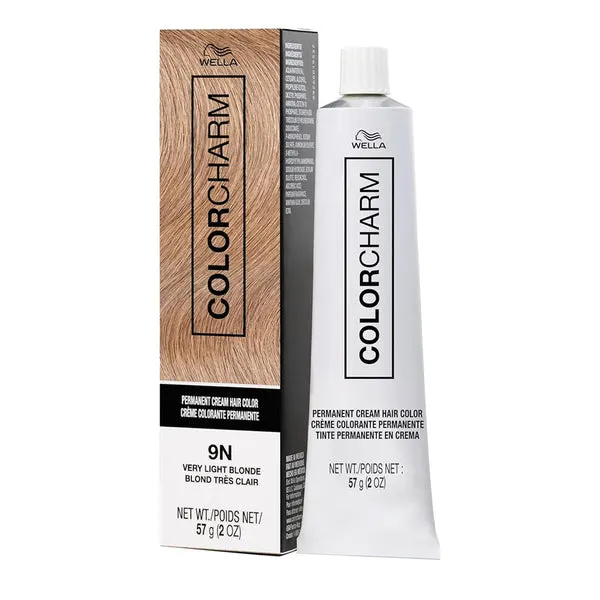 WELLA Color Charm Permanent Cream Hair Color (2oz) - 9N Very Light Blonde