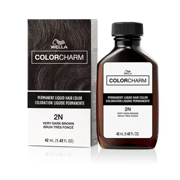 WELLA Color Charm Permanent Liquid Hair Color (1.42oz) - 2N/211 Very Dark Brown