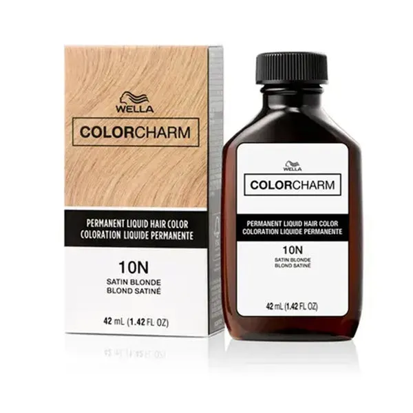 WELLA Color Charm Permanent Liquid Hair Color (1.42oz) - 10N/1001 Satin Blonde