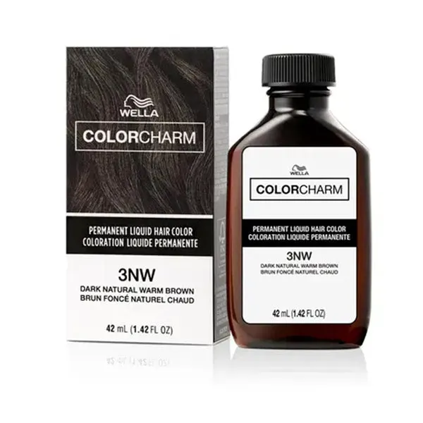 WELLA Color Charm Permanent Liquid Hair Color (1.42oz) - 3NW Dark Natural Warm Brown