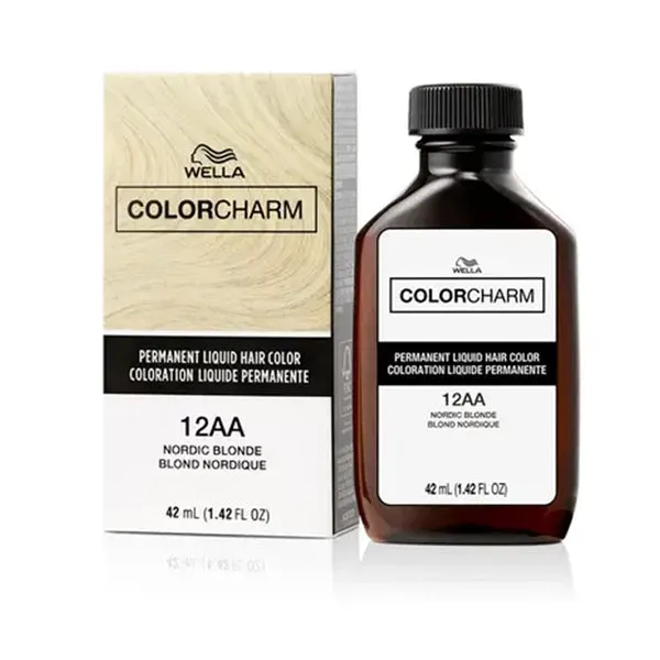 WELLA Color Charm Permanent Liquid Hair Color (1.42oz) - 12AA/1120 Nordic Blonde