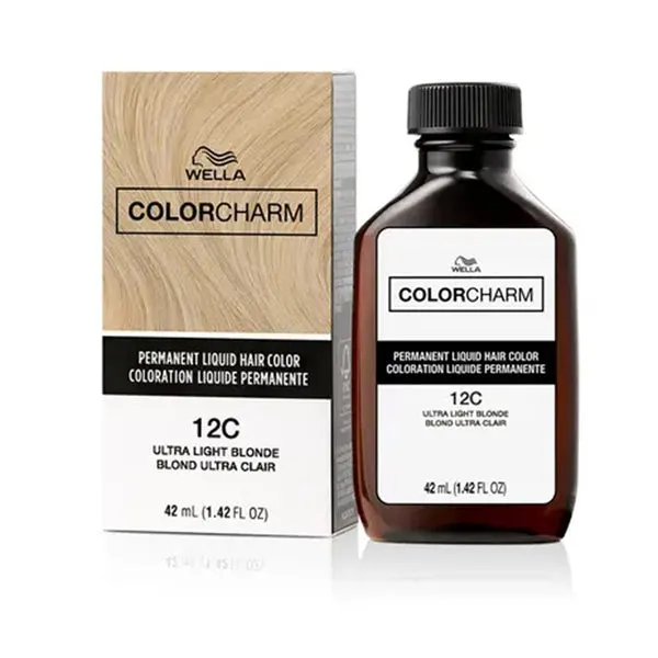 WELLA Color Charm Permanent Liquid Hair Color (1.42oz) - 12C/1290 Ultra Light Blonde
