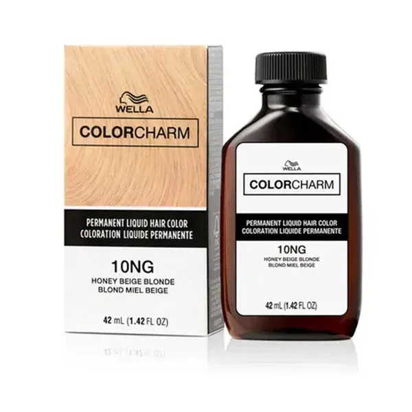 WELLA Color Charm Permanent Liquid Hair Color (1.42oz) - 10NG/1070 Honey Beige Blonde