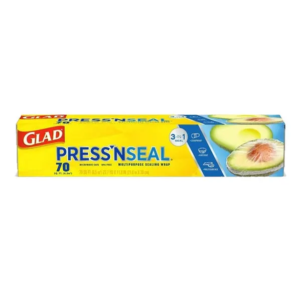 GLAD Press'n Seal Food Wrap - 70 SQ FT