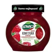 LOWICZ -Konfitura Malina Czerwona Porzeczka/ Raspberry Redcurrant Preserves